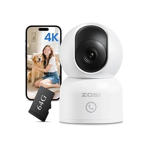 ZOSI C518 4K 8MP Indoor 360° PT WiFi