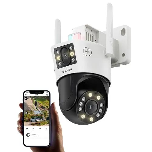 ZOSI C298 4K 8MP Dual-Lens PTZ WiFi
